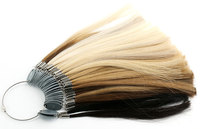 Nuancier triangulaire professionnel personnalisé pour salon, plaque de couleurs pour extensions capillaires, anneaux de couleurs personnalisés