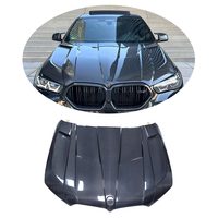 Kit de Carrocería de Fibra de Carbono MXGET para BMW X6/G06 LD, Lip Delantero, Faldones Laterales, Lip Trasero, Alerón Trasero, Alerón de Techo, Parrilla, Carcasas de Espejos