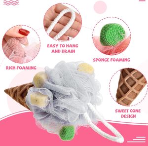 ฟองน้ำอาบน้ำ ดีไซน์สร้างสรรค์ แปรงขัดตัว ใยบวบขัดผิว สำหรับอาบน้ำและขัดผิวกาย - Product Image 5