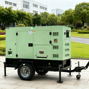 Générateurs mobiles silencieux 40 kW 50 kVA sur remorque insonorisée, groupe électrogène de secours - Product Image 5