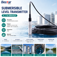 Capteur de niveau d'eau CE IP68 4-20mA RS485 Transmetteur de niveau hydrostatique submersible 10M 20M 100M pour réservoir d'eau potable