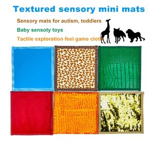 เสื่อประสาทสัมผัสสำหรับเด็กออทิสติกแบบสัมผัสนุ่มสำหรับฝึกประสาทสัมผัสผ้ามีรอยยับ - Product Image 2