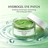 Patch pour les yeux en marque privée pour les poches sous les yeux et les ridules avec patch pour les yeux en hydrogel rafraîchissant au matcha, masque pour les yeux coréen