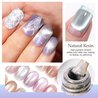 Esmalte de Uñas en Gel Westink Lunar Blush Cat Eye, Botella de 15 ml, Gel UV para Uñas de Salón, Esmalte de Uñas en Gel Cat Eye con Brillo Magnético para 2 Semanas