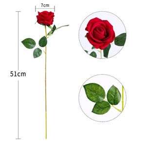 <span class=keywords><strong>ดอก</strong></span><span class=keywords><strong>กุหลาบ</strong></span>ผ้าไหมปลอมขายส่ง สีแดง <span class=keywords><strong>ดอก</strong></span><span class=keywords><strong>กุหลาบ</strong></span>เดี่ยว สำหรับตกแต่งบ้าน งานแต่งงาน และงานปาร์ตี้ - Product Image 2