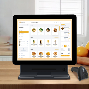 Chất lượng cao POS Hệ thống thiết bị đầu cuối POS màn hình cảm ứng tiền mặt đăng ký 15.6 hệ thống POS với thứ hai màn hình - Product Image 2