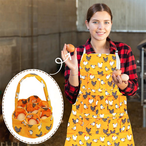 2 Pcs Collecting Apron Chicken Gathering <b>Basket</b> with 7 Pouches Fresh Holding Apron with 11 Pockets - Product Image 4