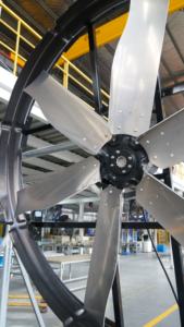 Ventilateur mural industriel AC de 38 pouces, ventilateur électrique à panneau mural avec roulement à billes, ventilateur mural pour atelier - Product Image 3