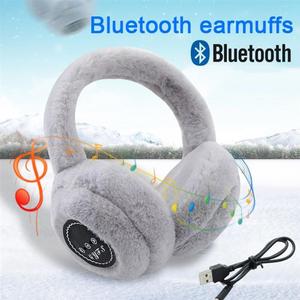 Tenere al caldo senza fili cuffie Bt con microfono freddo in autunno e in inverno protezione per le orecchie di musica peluche cuffie cuffie - Product Image 3