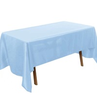 Nappe de table en polyester personnalisée en usine nappe de couleur unie nappe imperméable bon marché pour hôtel fête restaurant mariage