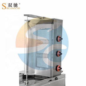 Máquina de shawarma de Gas LPG de 3 quemadores de acero inoxidable Doner <span class=keywords><strong>Kebab</strong></span> Grill BBQ Stove para Motor de Hotel como componente central - Product Image 6