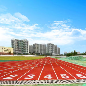 INOLP Hybrid Sports Flooring Technologie de refroidissement Entraînement d'été Piste de course avec dissipation thermique Surface Safety First - Product Image 1