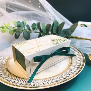 中国制造商义乌供应商批发纸纸板一次性绿色专用巧克力糖果收纳盒