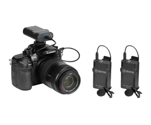 ไมโครโฟนไร้สาย WM4 PRO แบบหนีบปกเสื้อ สำหรับมือถือ กล้อง SLR บันทึกเสียงสด ได้รับสัญญาณแล้ว - Product Image 1