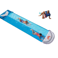Toboggan aquatique gonflable en PVC pour usage extérieur résidentiel avec tapis pulvérisateur pour enfants