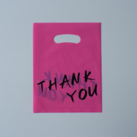 Sac de transport personnalisé en LDPE avec poignée découpée, multicolore, à trous ovales, multi-spécifications, pour cadeaux et shopping, design varié