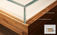 Vitrine de présentation de bijoux en acier inoxydable sur mesure avec verre trempé, éclairage LED, robuste et écologique pour la vente au détail