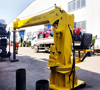 Shenbai Usine Prix Nouveau Mini 1Ton 2Ton 3Ton 4Ton 5Ton Flottant Marine Pont Grue Bateau Grue De Levage Marine Grue