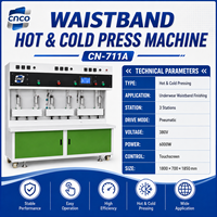 Machine de pressage à chaud et à froid pour la taille, conception suspendue verticale, anti-déformation, équipement de thermoformage pour sous-vêtements