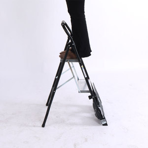 Carretilla Multifuncional Plegable para el Hogar, Carro de Almacén con Escalera de 2 Peldaños - Product Image 6