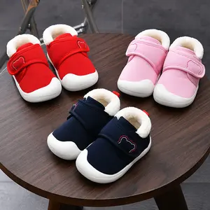 Toddler Shoes Baby's Autumn And Winter Baby Shoes Soft Soled Plush Cotton Shoes