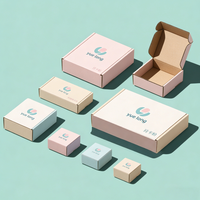 Boîtes d'expédition en carton ondulé pour vêtements, emballages portables en carton pour vêtements avec logo, boîtes en papier pour sous-vêtements