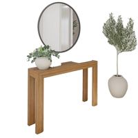 Console de couloir moderne en bois massif, table de canapé en pin antique à montage facile pour la maison, meuble étroit pour salon