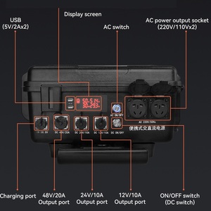 Station d'alimentation solaire portable 3000W avec contrôleur MPPT, batterie externe lithium-ion, générateur solaire 1000W, chargeur de voiture - Product Image 4