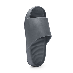 Sandalias de suela gruesa con punta abierta, pantuflas de verano para hombre, zapatos de playa para exteriores, sandalias planas de EVA, estilo casual para caminar. - Product Image 3