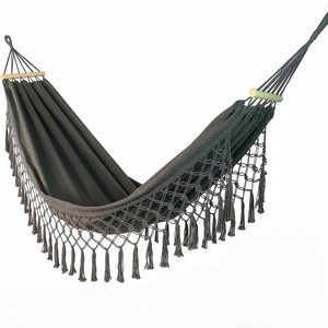 Hamaca Individual para Exteriores, Resistente, Anti-vuelco, Personalizable, Engrosada, con Borlas, para Camping y Senderismo - Product Image 5