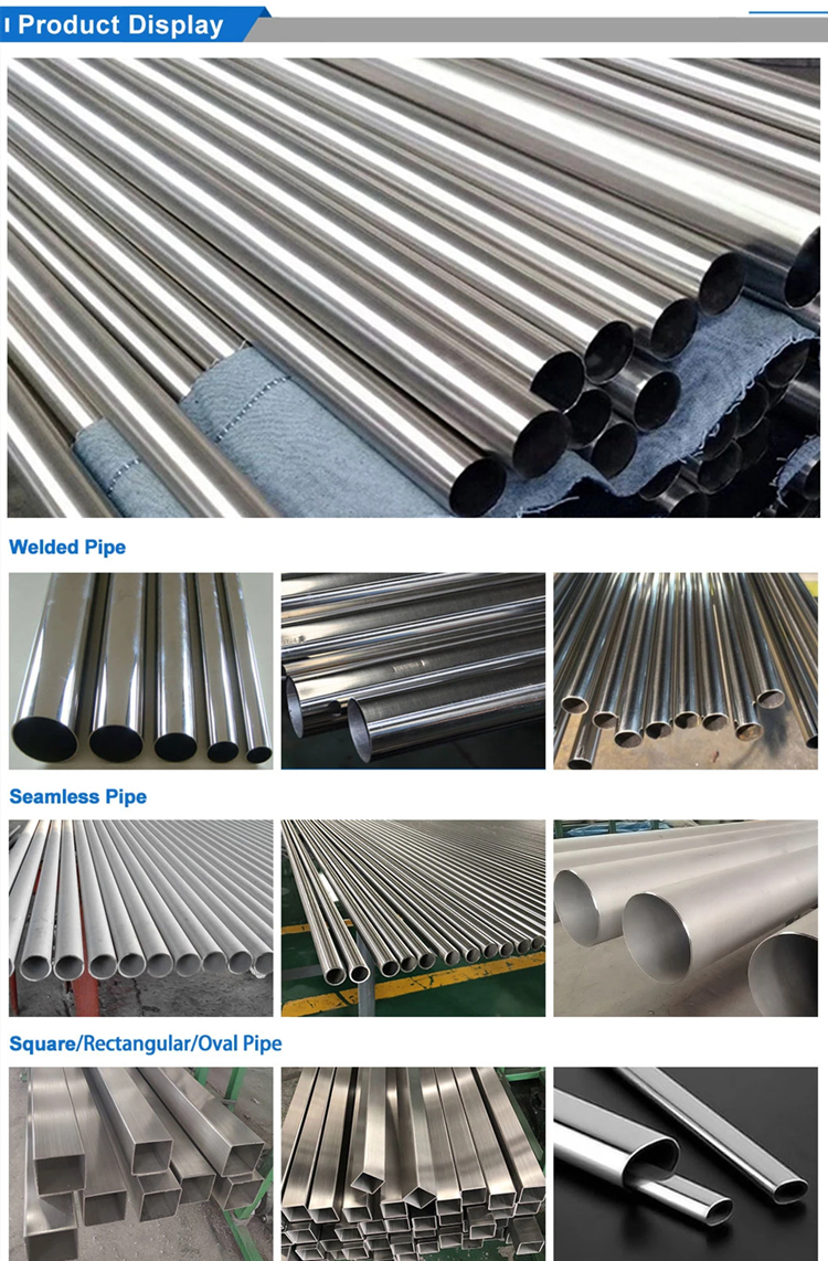 Wholesale 304 304L 316 316L Welded Austenitic Piping Seamless Tube Stainless Steel Pipe
