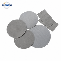 Banyak Bentuk Filter Disc Kawat Baja Anti Karat 40 Mikron Bulat Berlapis Tepi Anyaman