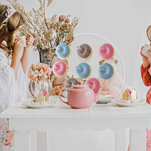 <span class=keywords><strong>ชั้น</strong></span><span class=keywords><strong>วาง</strong></span>โชว์<span class=keywords><strong>โดนัท</strong></span>ทำจากอะคริลิคติดผนังแบบใสสำหรับร้านค้างานเลี้ยงและร้านทำจากอะคริลิกติดผนัง - Product Image 6