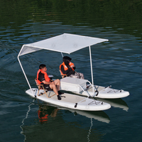 Bateau gonflable personnalisé pour usage commercial, planche à pagaie pour 2 personnes, catamaran portable, catamaran SUP à vendre