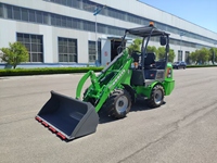 NSTAR Mini Wheel Loader Listrik Harga Terjangkau 1000kg/1T Pompa Gear Motor Hidrolik Eaton PLC Bucket 0.45m Garansi 2 Tahun 37kW