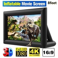 Écran de cinéma gonflable Naisi 10FT, imperméable, facile à installer, en nylon, pour l'extérieur