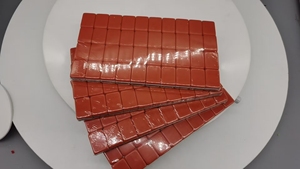 Jeu de Mahjong américain en acrylique orange à 4 couches, poli à la main, tuiles de Mahjong en gros avec supports pour jeu d'adultes - Product Image 3