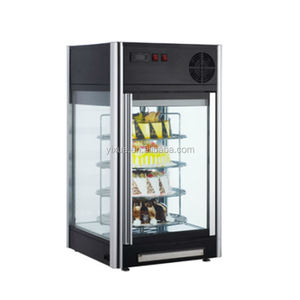 Vitrina <span class=keywords><strong>de</strong></span> <span class=keywords><strong>Vidrio</strong></span> Curvo vertical para repostería, refrigerador, mesa superior, armario para Tartas, congelador - Product Image 3