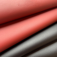 Tissu synthétique en cuir PVC imperméable Lychee en gros pour canapé et vêtements, matériaux de décoration pour meubles et sacs