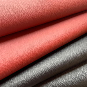批发工厂荔枝皮PVC人造沙发皮革面料，家具装饰用合成皮革材料 - Product Image 2