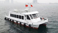 Catamaran à coque en acier de 19m, 40 navires à passagers, disposition personnalisable, applications d'autobus aquatiques