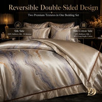 Ensemble de literie King-Size en soie de mûrier 100% 30 Momme comprenant une housse de couette et des taies d'oreiller