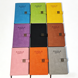 Carnet de notes de bureau en cuir PU à couverture rigide A5 avec logo personnalisé - Cadeau couleur personnalisée - Product Image 1