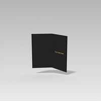 Étiquettes noires personnalisées de qualité supérieure, dorure à chaud, impression offset UV/estampage, papier d'art de taille personnalisée, cartes de visite élégantes, papeterie