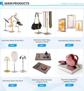 Low Price Jewellery <strong>Display</strong> Stand Neck with Earings Holder China Bag <strong>Rack</strong> Stand Stainless Steel <strong>Cloth</strong> Hanger Stand - Product Image 6