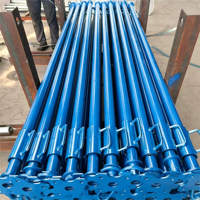 Poteau de soutènement robuste en acier réglable de type espagnol, thermolaqué, pour la construction de dalles de béton