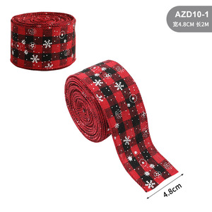 Cinta de Navidad de arpillera, árbol de Navidad, corona de vid, cinta decorativa, cinturón tejido, suministros para fiestas, cinta de ajuste de ambiente - Product Image 6