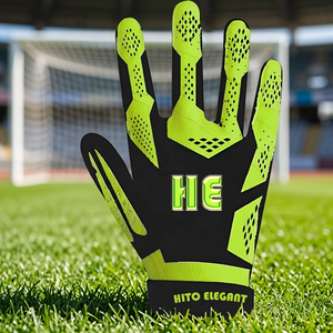 Gants de gardien de but de football professionnels de haute qualité en latex, personnalisables, avec personnalisation sur mesure, en vente - Product Image 3