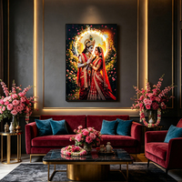 Tenture murale LED lumineuse porcelaine cristal ornée strass, motif zèbre tendance pour déco intérieure maison moderne