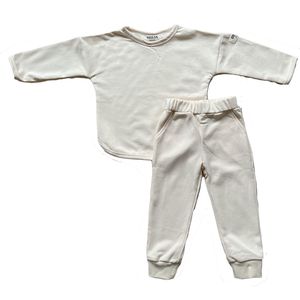 Conjunto de Otoño para Bebés y Niños Pequeños, Sudadera de Felpa Francesa de Manga Larga y Pantalones con Bolsillos, Traje Deportivo para Bebé - Product Image 5